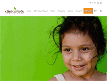 Tablet Screenshot of clinicaverde.org