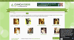 Desktop Screenshot of clinicaverde.it